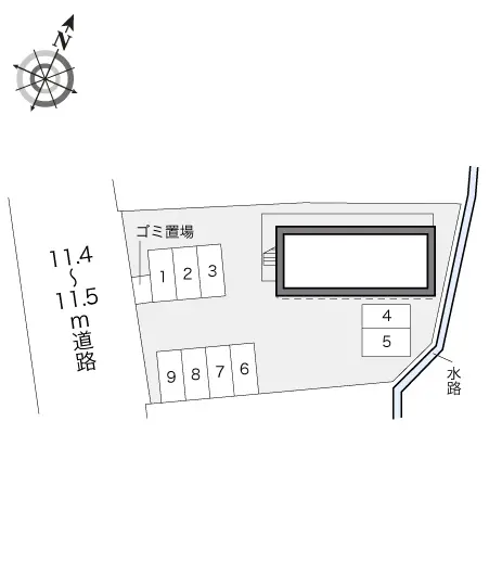 ★手数料０円★熊谷市石原　月極駐車場（LP）